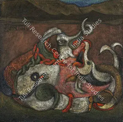 Satish Gujral (Artist), Untitled, 1993, Painting