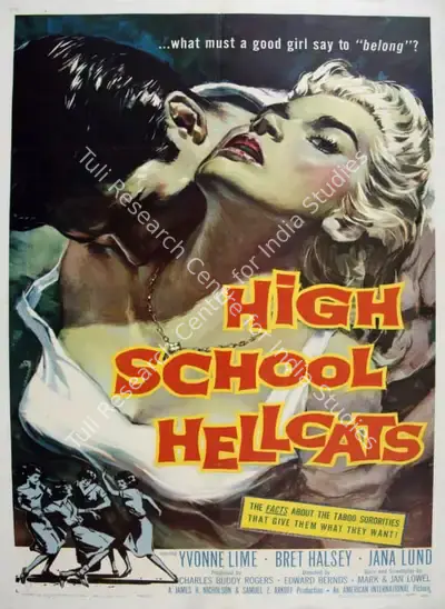 Charles Rogers (Producer), High School Hellcats, 1958, Poster