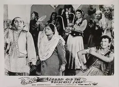 Anant Wadadeker (Cinematographer), Aladdin Aur Jaadui Chiraag, 1952, Lobby Card