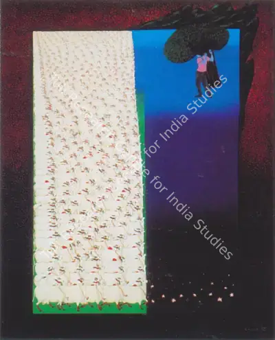 Shail Choyal (Artist), Jadu ki Bansuri (The Magic Flute), 1988, Painting