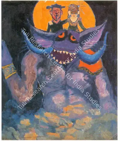 Ramanujam, K. (Artist). Untitled. Acrylic on canvas, 1968 | Painting  | 00878535