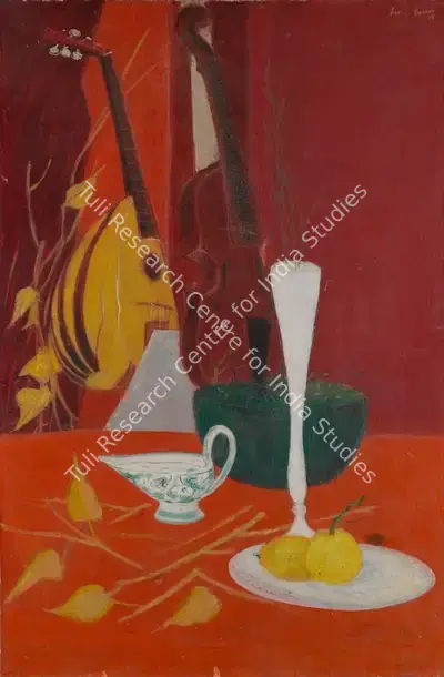 Sakti Burman (Artist), Untitled (Still-Life), 1958, Painting