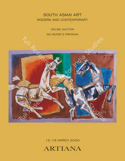 Artiana (Auction House), South Asian Art, 2020, Auction Catalogue