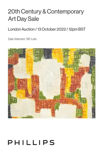 Phillips de Pury (Auction House), 20th Century & Contemporary Art, 2022, Auction Catalogue