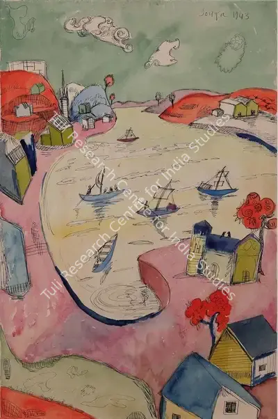 F.N. Souza (Artist), Untitled, 1943, Painting