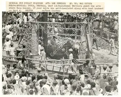 Mark Kaufman (Photographer), Special For Philly Inquirer Att: Lek Henkles Sp. No. Was 097024. Del04: Special; India, Deorala, Sept 16, 1987, Contemporary Photograph