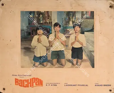K.P. Atma (Producer), Bachpan, 1970, Photographic Still Mounted on Lobby Card