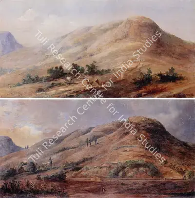 A.M. Mali (Artist), Two Views of Malavli, 1915, Painting