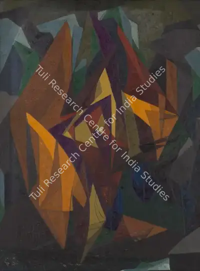 Jehangir Sabavala (Artist), Down to a Sunless Sea, 1962, Painting