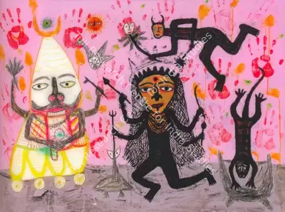 Madhavi Parekh (Artist), The Goddess, 2006, Painting