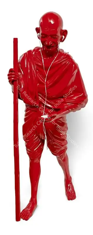 Debanjan Roy (Artist), Gandhi with Ipod, Sculpture