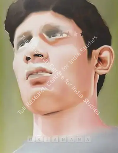 Riyas Komu (Artist), Marj Him (Second Half Football Painting- II), 2008, Painting