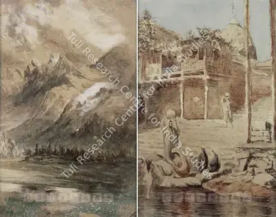 Abalal Rahiman (Artist), Kashmir Landscape, 1921, Painting