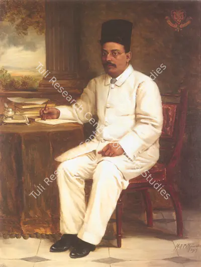 M.F. Pithawala (Artist), Parsi Gentleman, 1917, Painting