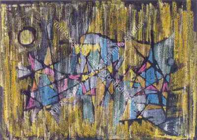 Badri Narayan (Artist), Untitled, 1959, Drawing