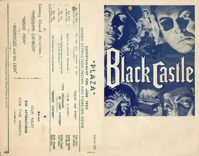 Nathan H. Juran (Director), The Black Castle, 1952, Handbill