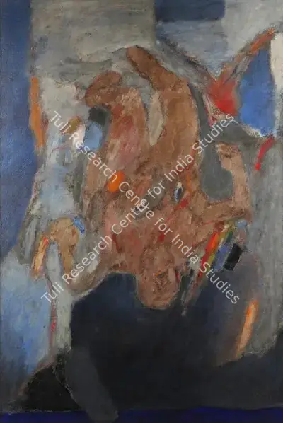 Tyeb Mehta (Artist), Falling Figure, 1965, Painting