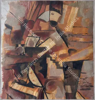 Sunil Madhav Sen (Artist), Untitled (Composition), Painting