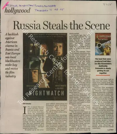 Kim Murphy (Reporter), Russia Steals the Scene, 2005, Newspaper Clipping