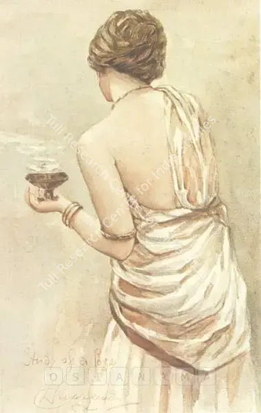 Hemendranath Mazumdar (Artist), Study Of A Pose, Painting