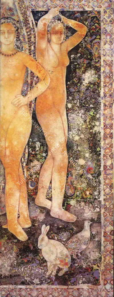 Sakti Burman (Artist), Sakti Burman, 1999, Solo Exhibition Invitation