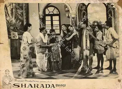 M.W Mukadam (Cinematographer), Sharda, 1957, Lobby Card