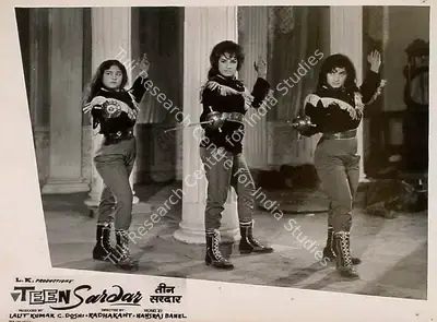 C. Doshi (Producer), Teen Sardar, 1965, Lobby Card