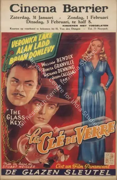 Fred Kohlmar (Producer), The Glass Key, 1942, Window Card