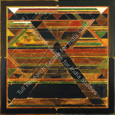 S.H. Raza (Artist), Encountre, 1985, Painting