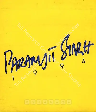 Paramjit Singh (Artist), Paramjit Singh 1994, 1994, Solo Exhibition Catalogue