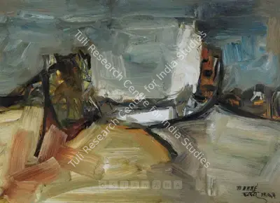 S.K. Bakre (Artist), Landscape, 1963, Painting