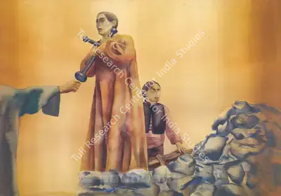 Anju Dodiya (Artist), Joan - I (After Carl Dreyer), 1997, Painting