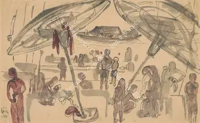 B.B. Mukherjee (Artist), Untitled, 1943, Painting