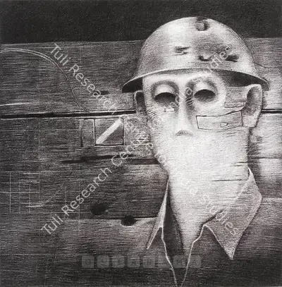 Rameshwar Broota (Artist), Lost Soldier, 1990, Painting