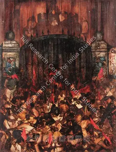Navjot (Artist). Les Miserables. Oil on canvas, 1974 | Painting | FineArts | 00376202