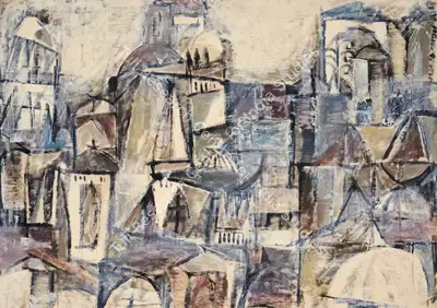 K. Laxma Goud (Artist), Untitled, 1964, Painting
