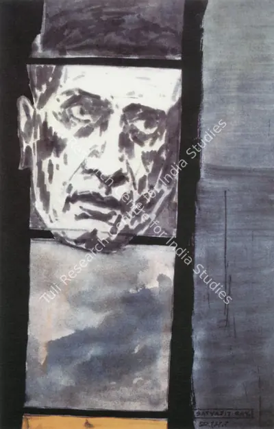 Husain, M. F. (Artist). Satyajit Ray. Watercolour on paper, n.d. | Maqbool Fida Husain, 2008 | Painting | FineArts | 00495185