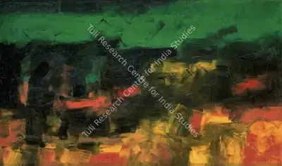 K.M. Adimoolam (Artist), Nature, 1995, Painting