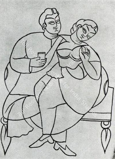 Unknown (Artist), Woman and Wine, 1890, Drawing