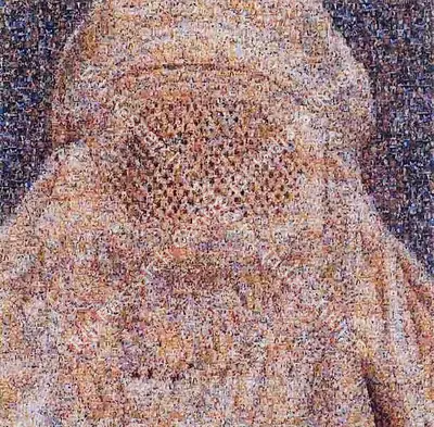 Rashid Rana (Artist), Veil 3, 2004, Print