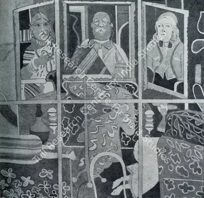 K.G. Subramanyan (Artist), Interior, 1976, Painting