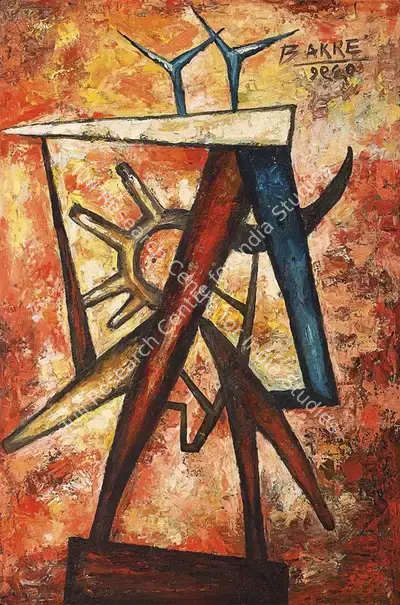 Bakre, S.K. (Artist). Untitled, 1960 | Painting, AG.Mum/17.12.25, 2025 · Asta Guru