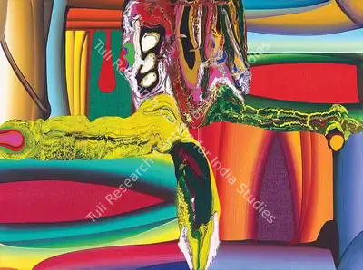 Bose Krishnamachari (Artist), Stretched Bodies, Painting