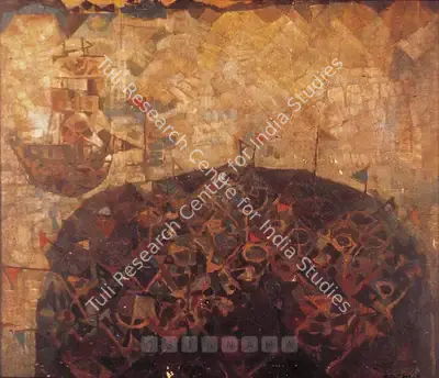 Shyamal Dutta Ray (Artist), The Arrival, 1963, Painting