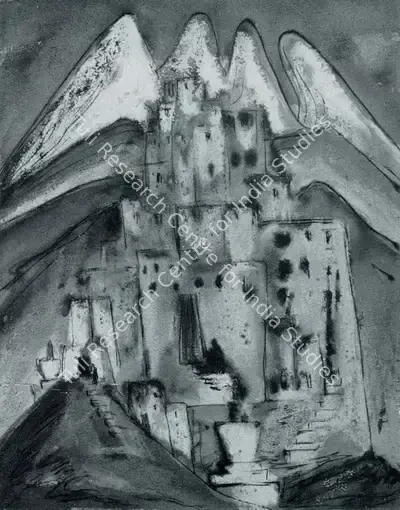 Kanwal Krishna (Artist), House of the Gods, Painting