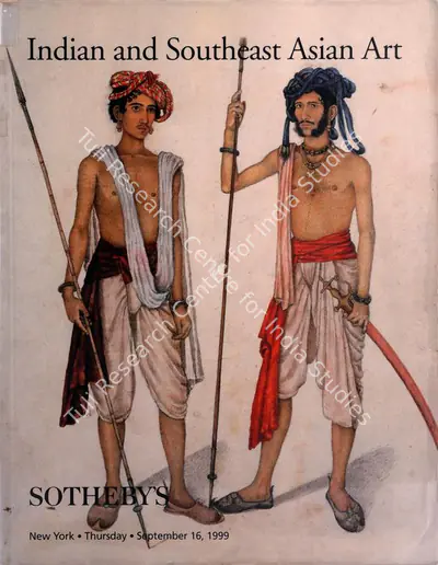 Sotheby's (Auction House), Indian and Southeast Asian Art, 1999, Auction Catalogue