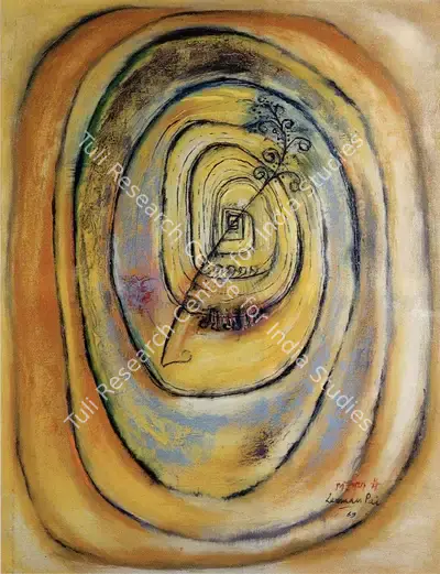 Laxman Pai (Artist), Germination, 1969, Painting