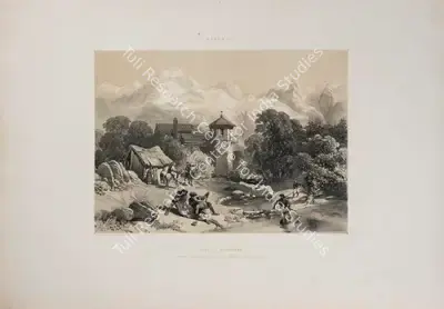 J.D. Hardinge (Lithographer), Fort of Chupayan, 1847, Lithograph