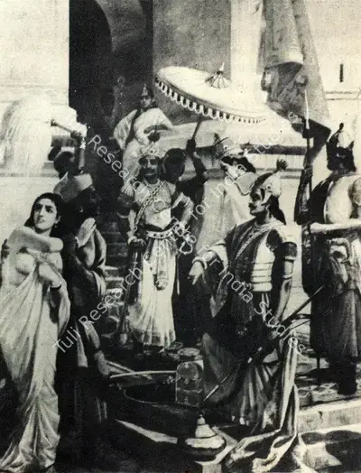 Raja Ravi Varma (Artist), Victory of Indrajit, 1905, Graphic Art