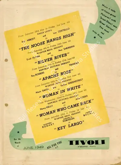 Raoul Walsh (Director), Silver River, 1948, Handbill